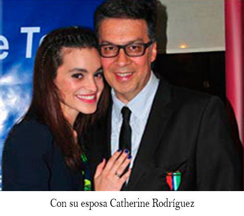 Con su esposa Catherine Rodrquez