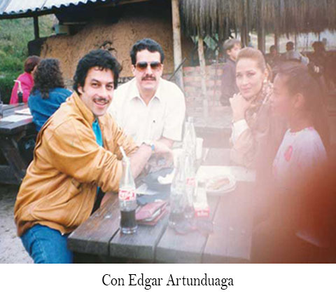 Con Edgar Artunduaga