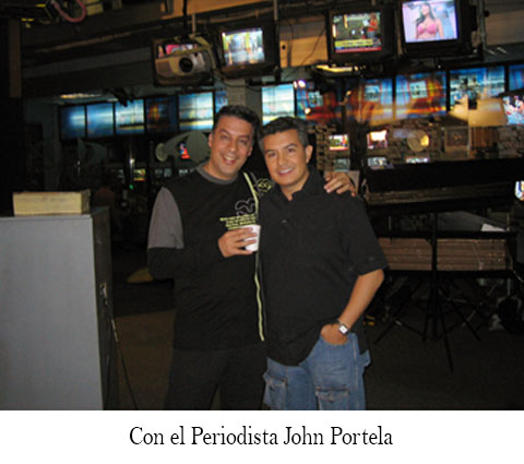 Con el Periodista John Portela