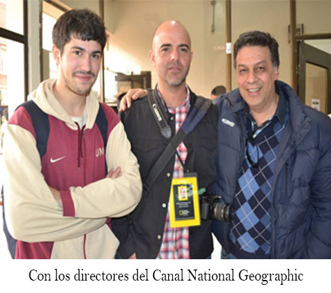 Con los directores del Canal National Geographic
