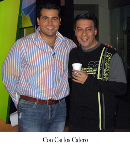 Con Carlos Calero